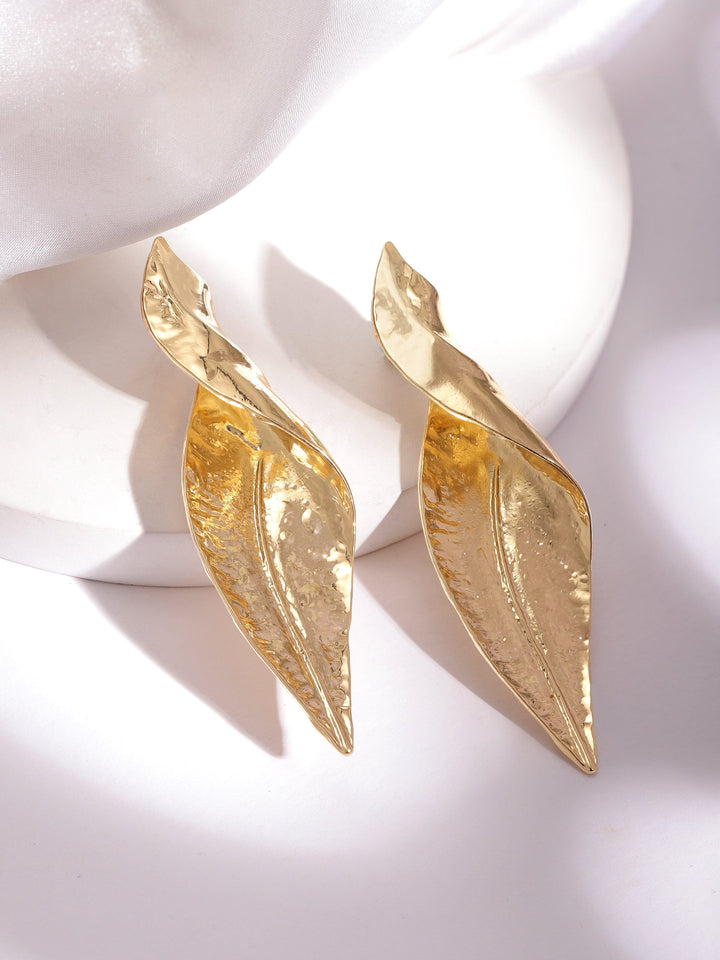 Rubans Vougish classic gold plated drop earrings Earrings