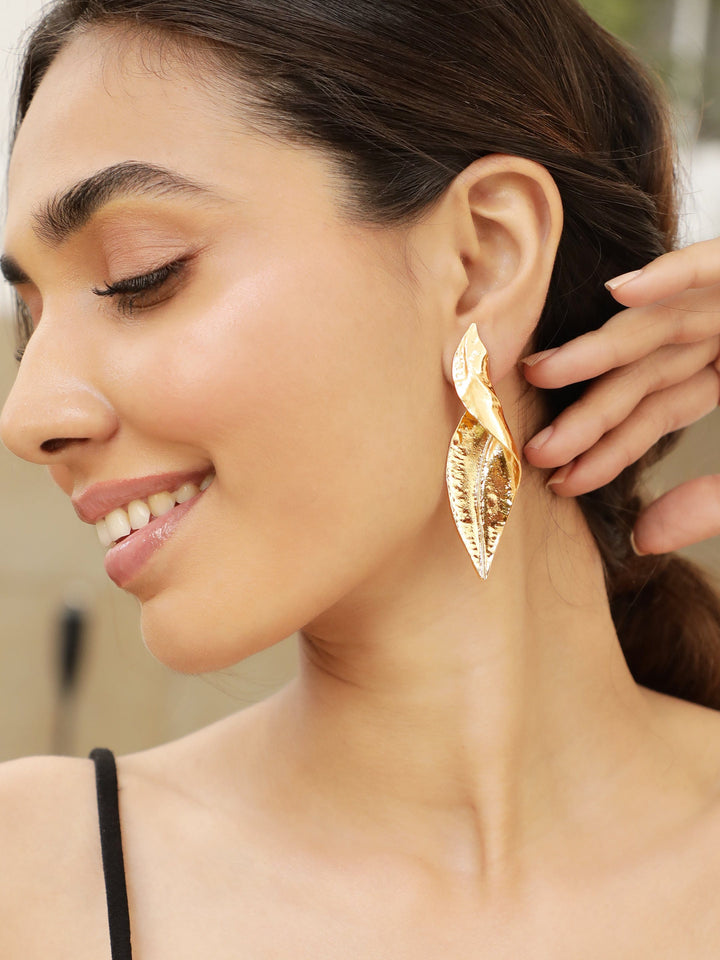 Rubans Vougish classic gold plated drop earrings Earrings