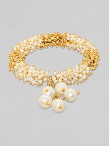 Rubans Women Gold-Plated Kada Bracelet Bracelet