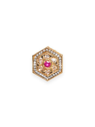 Rubans Zirconia Studded Stainless Steel Geometric Studs Earrings Earrings