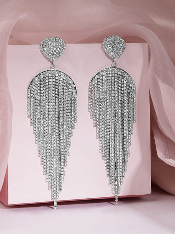 Runway Glam Crystal Multistrands Earrings Earrings