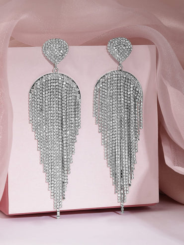 Runway Glam Crystal Multistrands Earrings Earrings