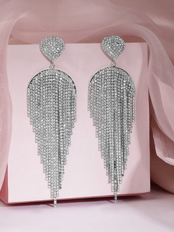 Runway Glam Crystal Multistrands Earrings Earrings