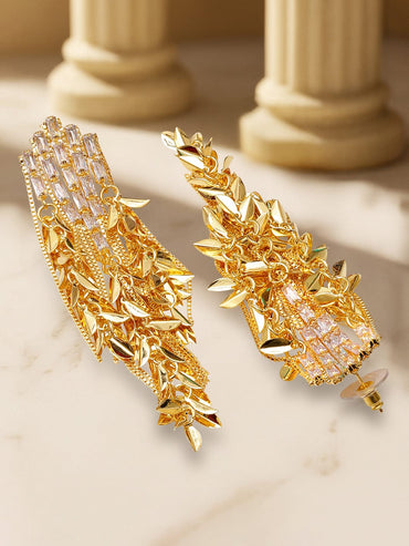 Runway Radiance American Diamond Zirconia Statement Earrings Earrings