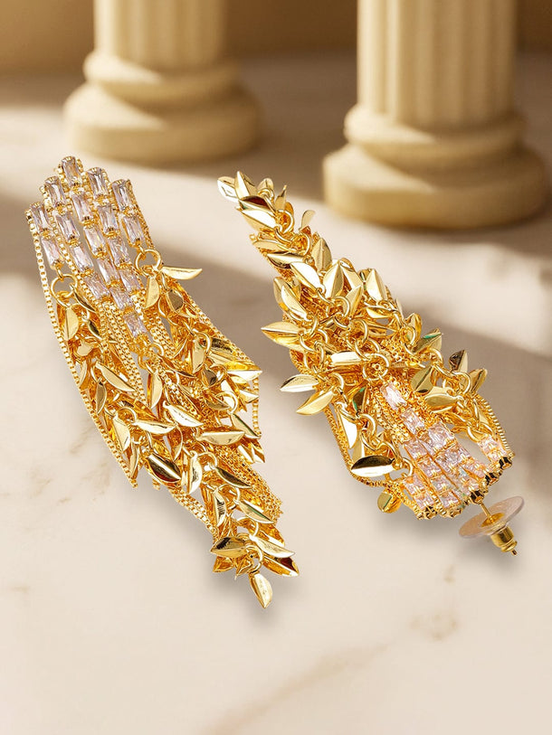 Runway Radiance American Diamond Zirconia Statement Earrings Earrings