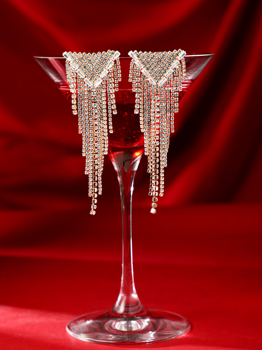 Runway Glam Crystal Danglers