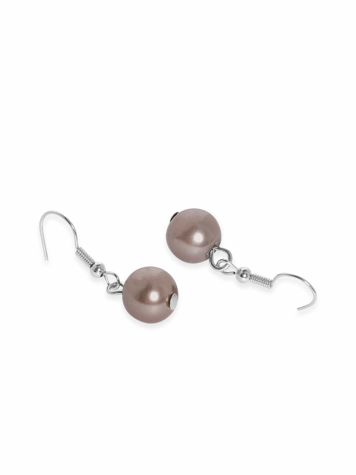 Silver-Plated Multi-Color Beaded Long Multi-Layer Statement Necklace Set Jewellery Set