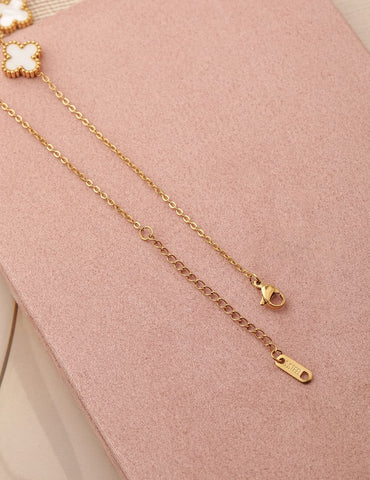 Soft Flora Motives Stainless Steel Necklace Chain Necklace & Chains