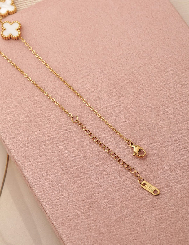 Soft Flora Motives Stainless Steel Necklace Chain Necklace & Chains