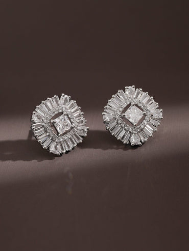 Sophisticated Crystal Stud Earrings Earrings