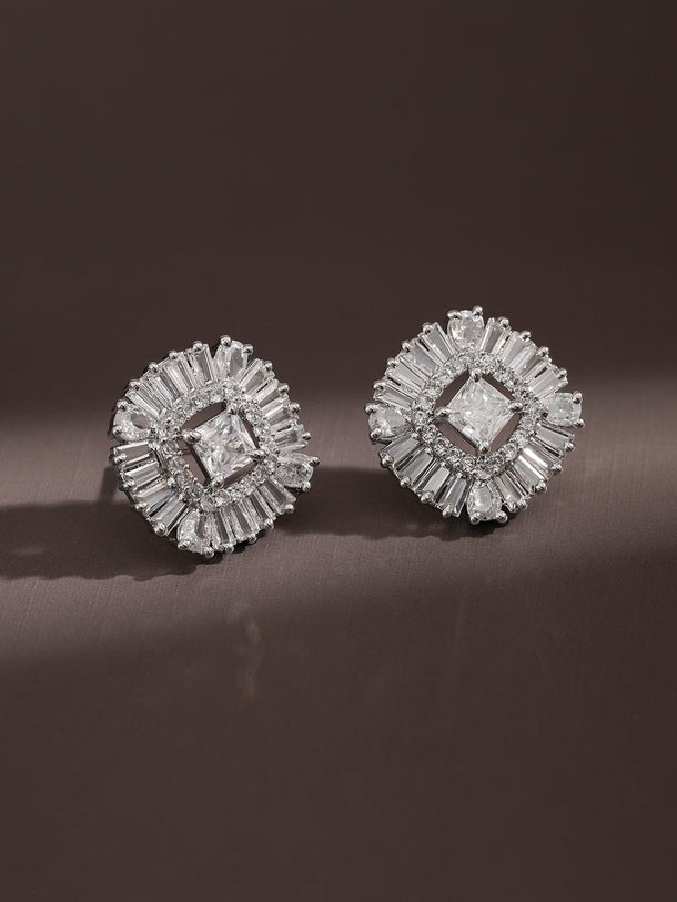 Sophisticated Crystal Stud Earrings Earrings
