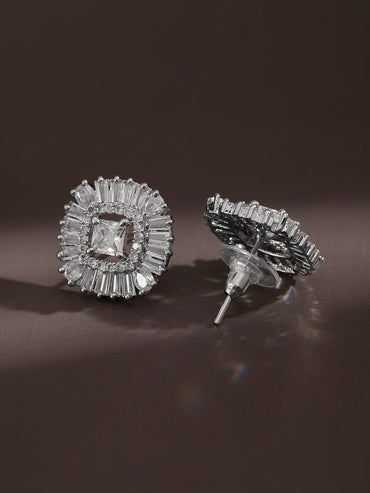 Sophisticated Crystal Stud Earrings Earrings
