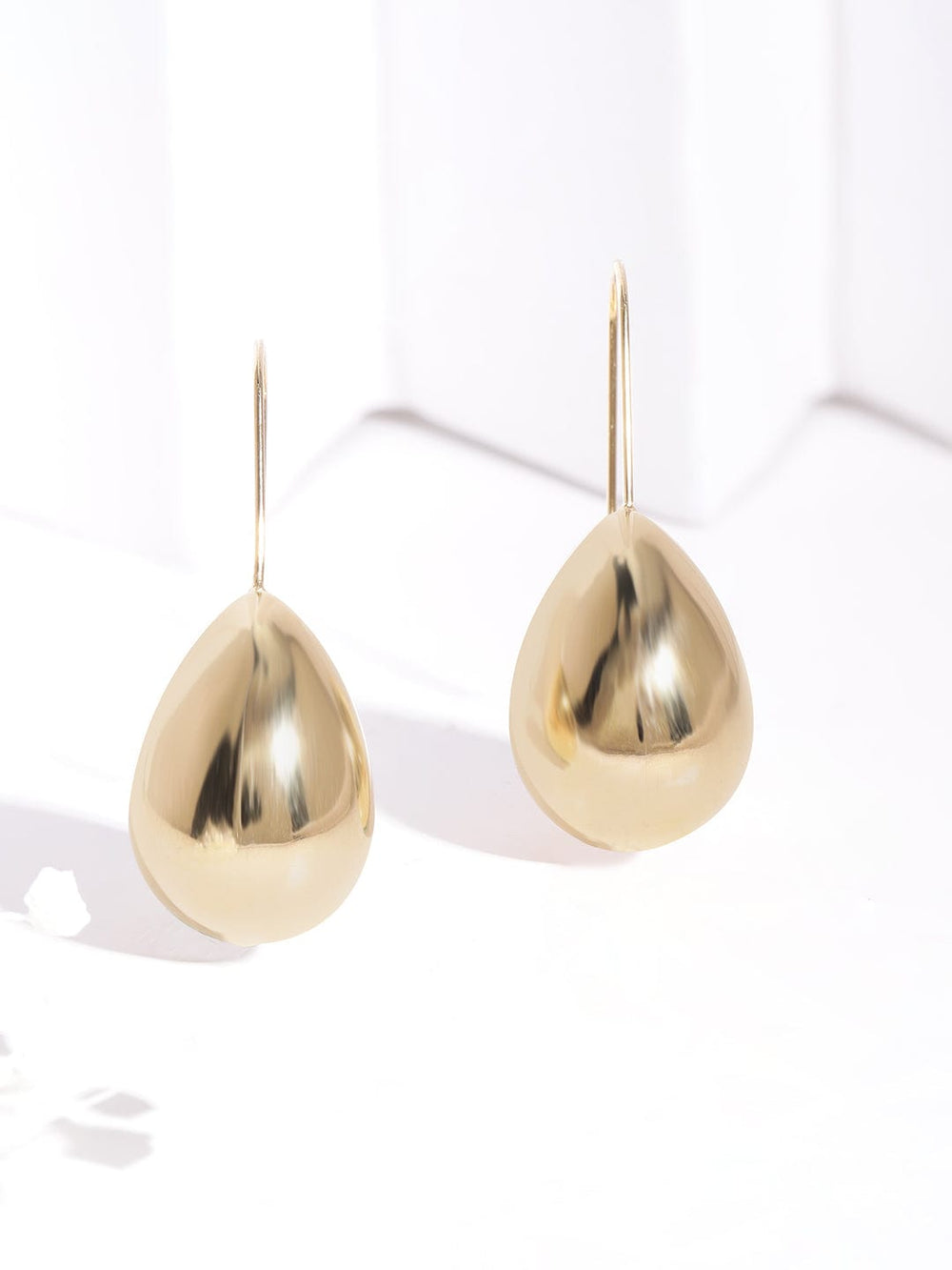 Stainless Steel 18 KT Gold Plated  Waterproop tarnish-free Pendulum Drop Wirehoop Earring Drop Earrings