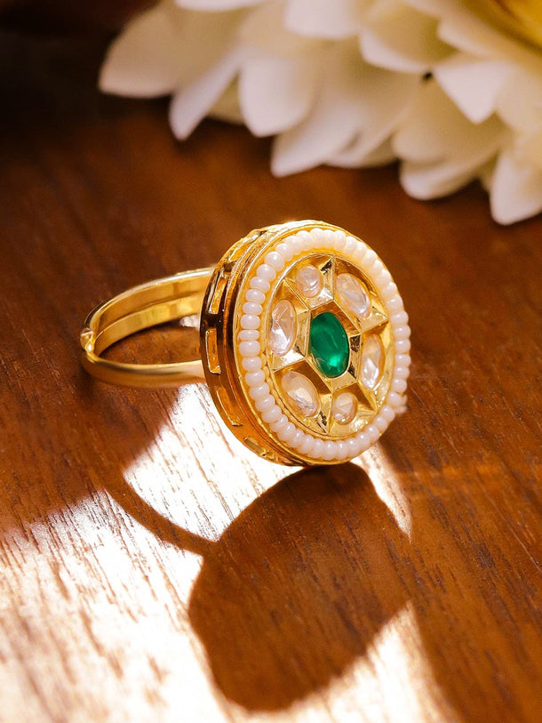 Statement Green Stone Ring Rings