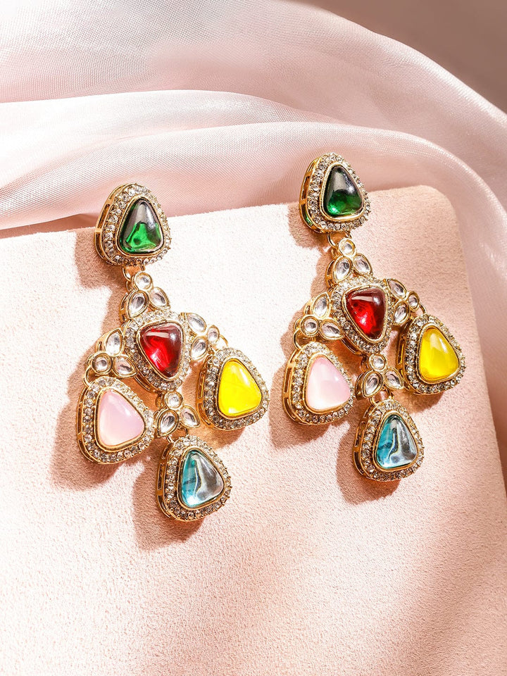 Stylish Fusion Multicolour Danglers Earrings
