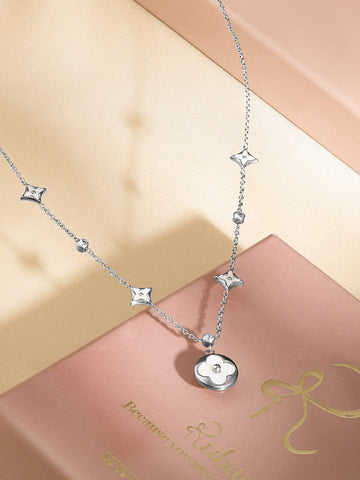 Subtle Floral Charms Chain Necklace Necklace & Chains