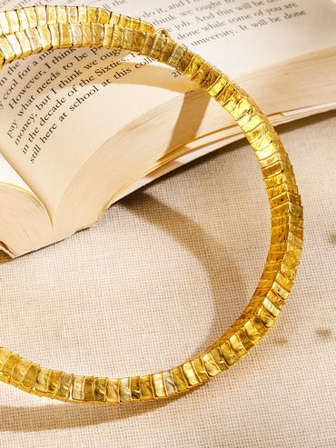 Textured Bold Statement Choker Necklace & Chains