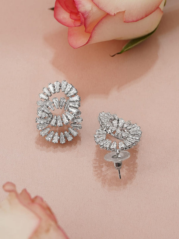 The Entangled Edit American Diamond Zirconia Studs Earrings