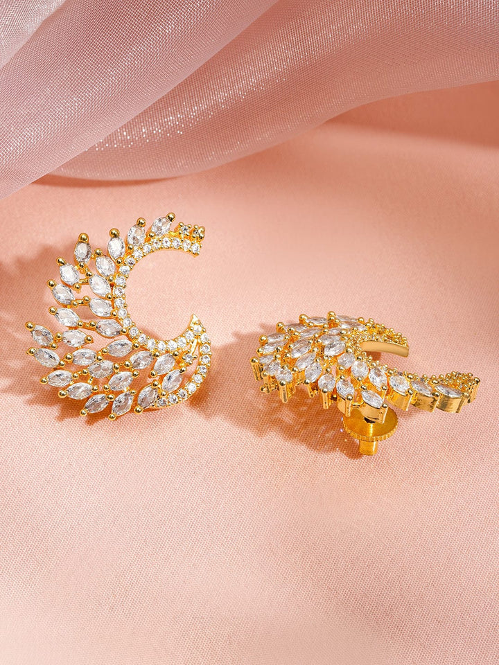 The Feathered Glow Studs Earrings