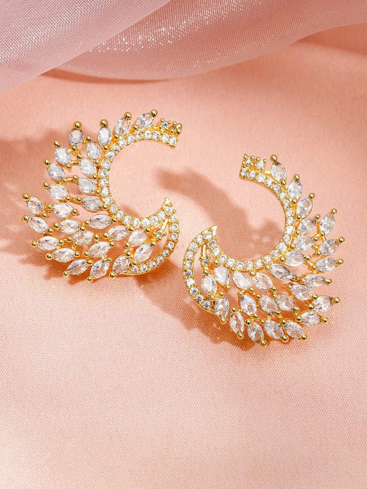 The Feathered Glow Studs Earrings