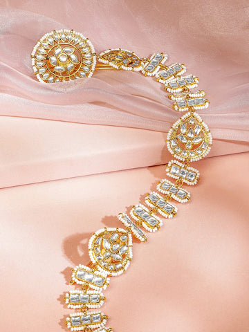 The Golden Story of Sparkle Braid Brooch Head Jewellery