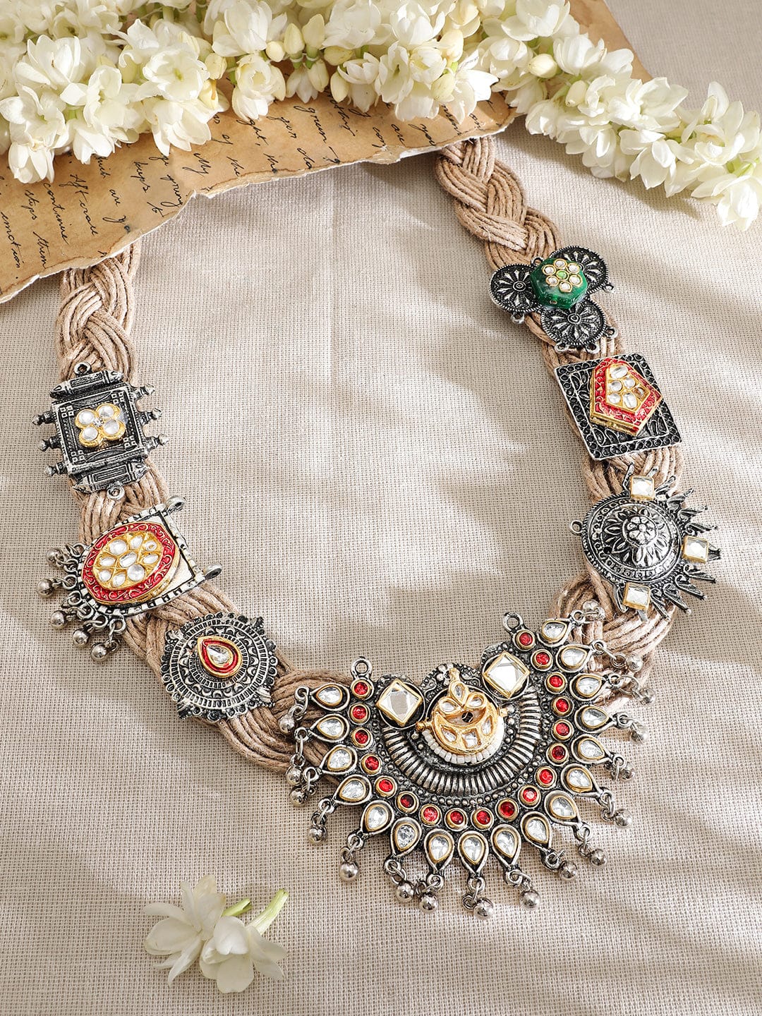 Tibal s Oxidised Statement Necklace Necklace & Chains