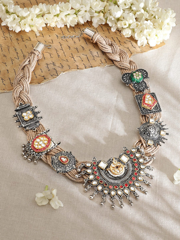 Tibal s Oxidised Statement Necklace Necklace & Chains