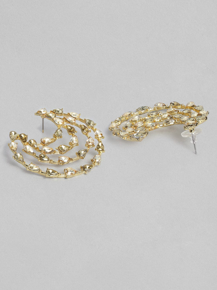 Tokyo Talkies X Rubans Fashion Accessories Gold-Toned Classic Studs Earrings