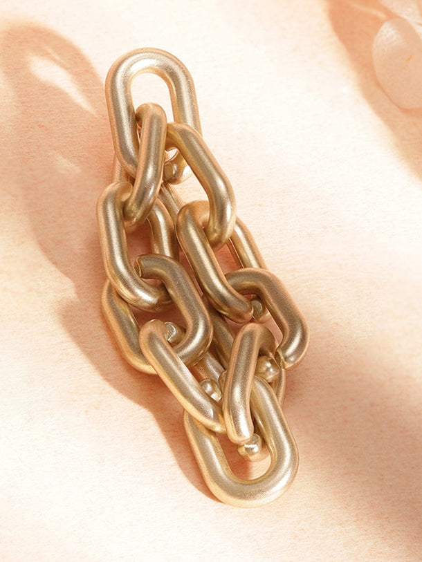 Rubans Fashion Accessories Gold-Toned Geometric Drop Earrings Earrings