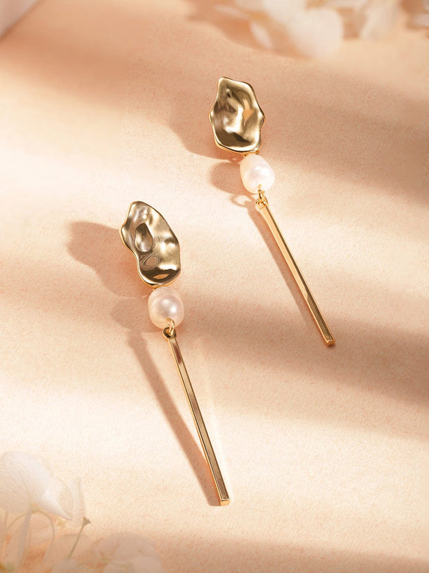 Rubans Fashion Accessories Set Of 2 Gold-Plated Contemporary Earrings Earrings