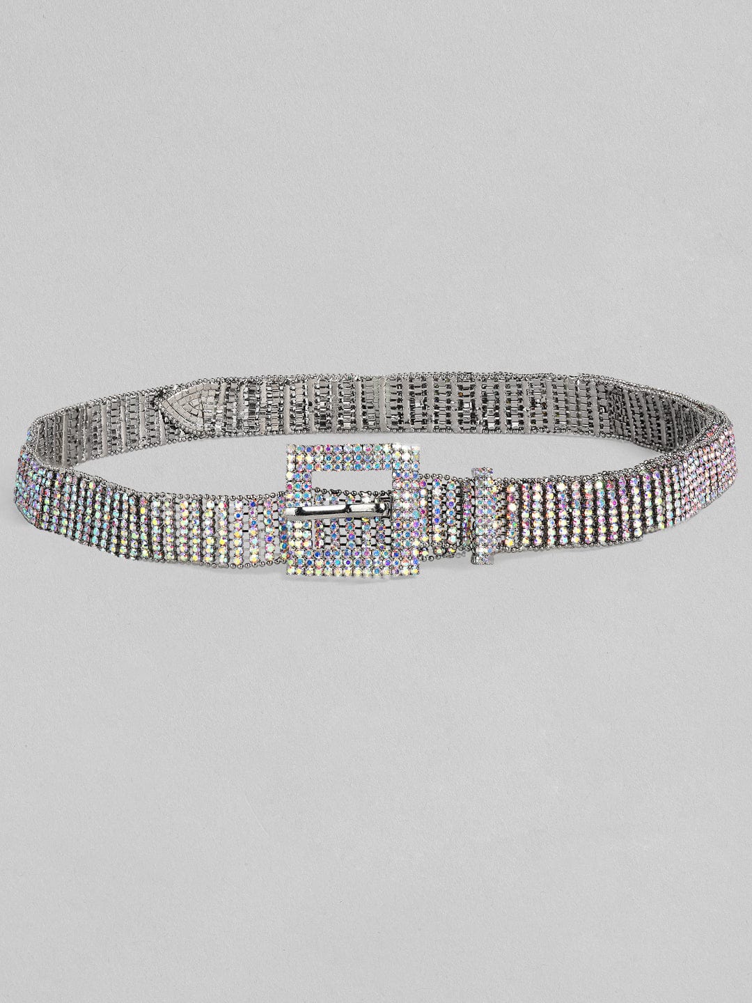 TOKYO TALKIES X Rubans FASHION ACCESSORIES Women Silver-Toned Embellished Belt Belt