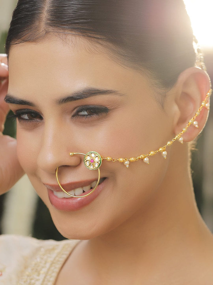 Tradition Touch Kundan Nose Ring Nosepin