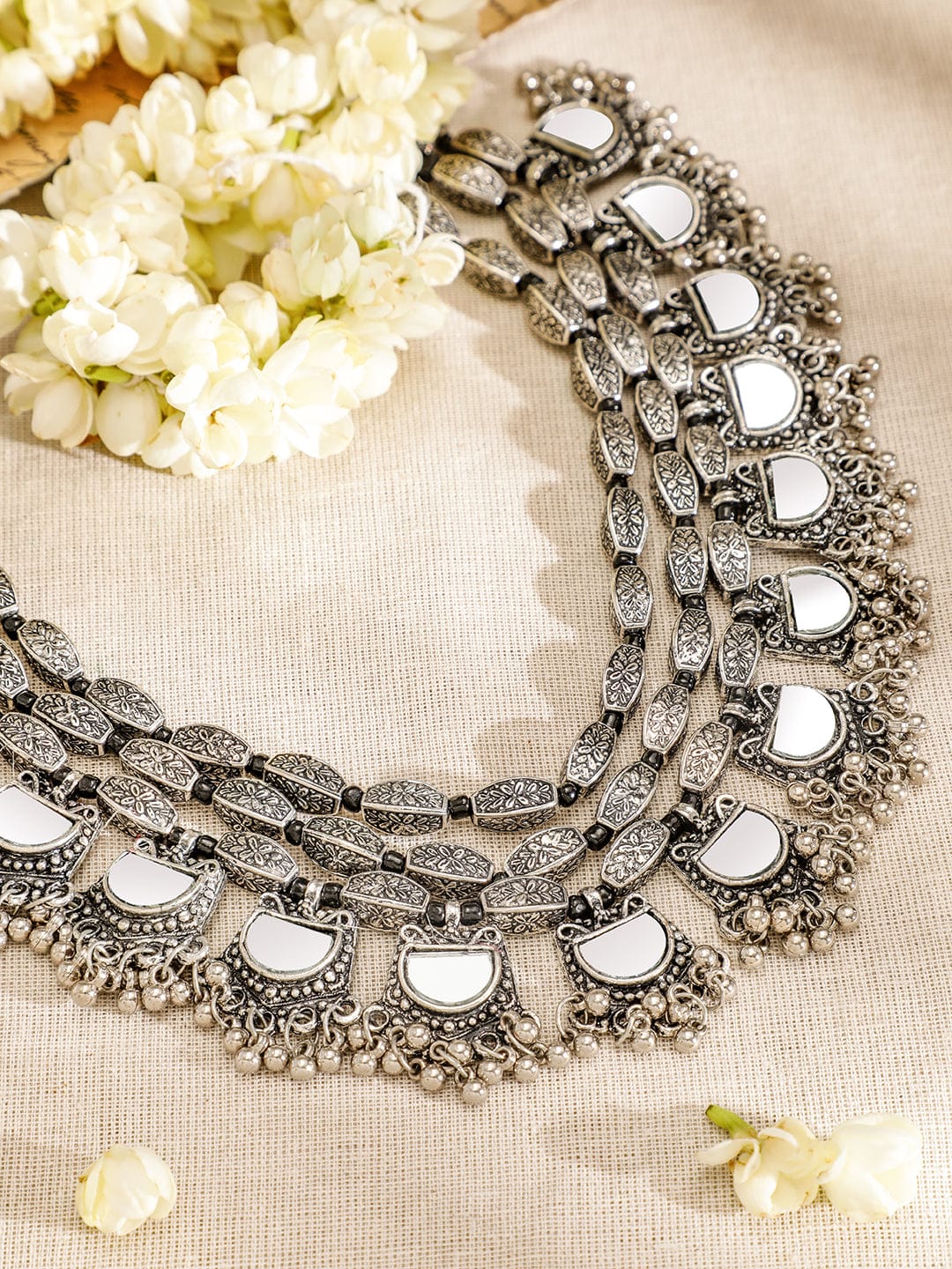 Tribal Boho Aura Oxidised Statement Necklace Necklace & Chains