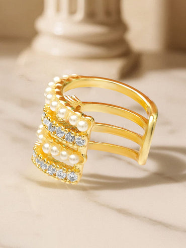Urban Chic Crystal Ear Cuff Earrings