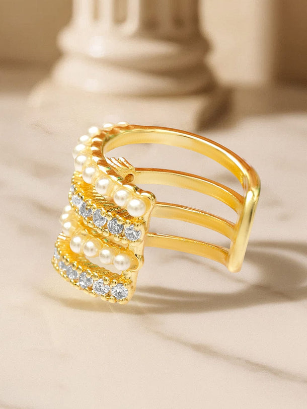 Urban Chic Crystal Ear Cuff Earrings