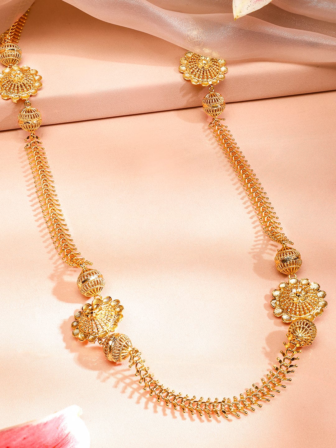 Vibrant Flora Gold Plated Necklace Necklace & Chains