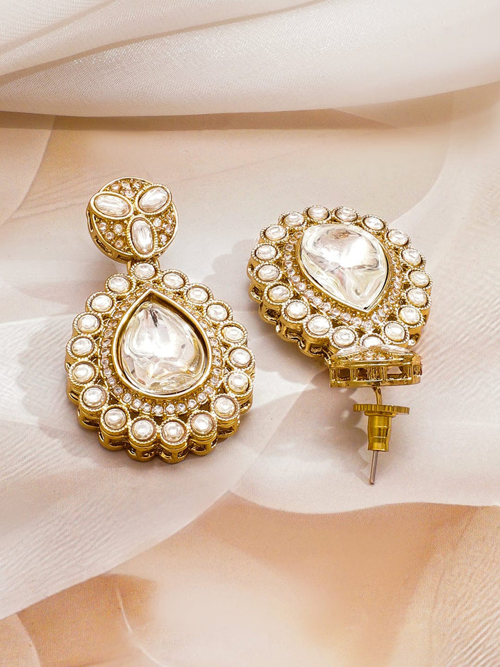 Whispering Lotus with Kundan Necklace Set Jewellery Set