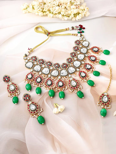 Whispers of Royal Bloom Necklace Set Jewellery Set