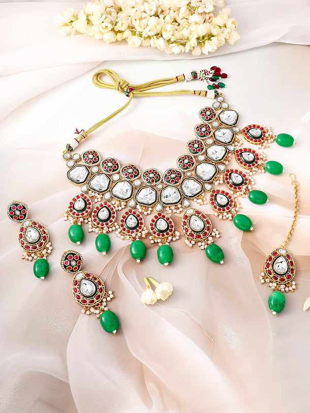 Whispers of Royal Bloom Necklace Set Jewellery Set