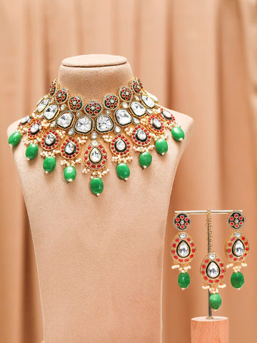 Whispers of Royal Bloom Necklace Set Jewellery Set