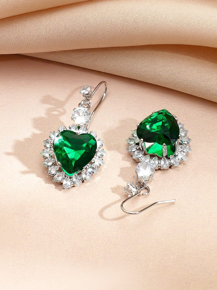 Wings of Freedom Crystal Necklace Set - Green Jewellery Set