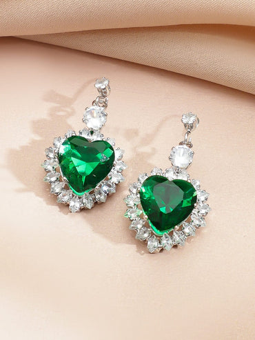 Wings of Freedom Crystal Necklace Set - Green Jewellery Set