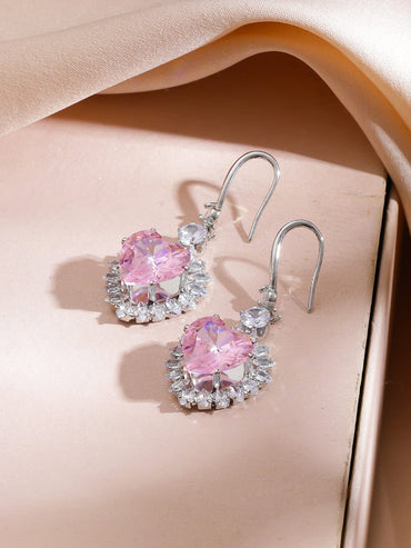 Wings of Freedom Crystal Necklace Set - Pink Jewellery Set