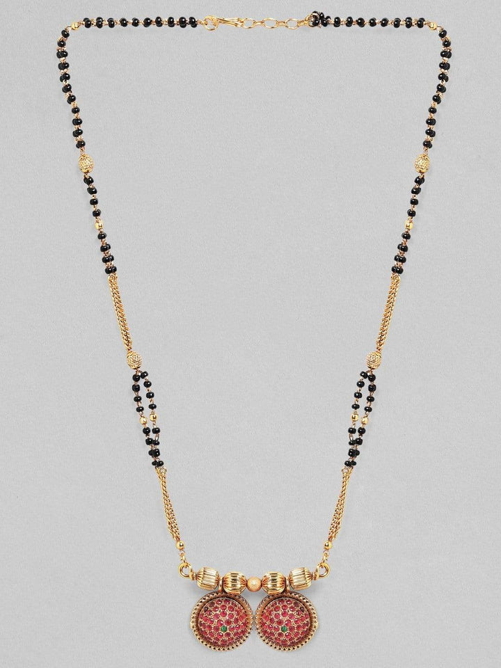 Gold Plated Pendant Simple Mangalsutra Chain & Necklaces