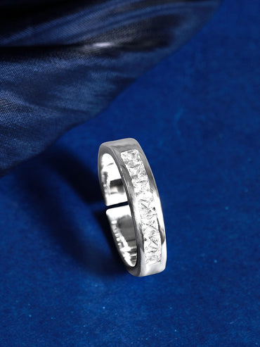 Rubans 925 Silver The Studded Sparks Ring Rings