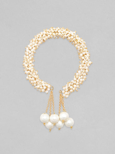 Rubans Gold-Plated Beaded Kada Bracelet Bangles & Bracelets