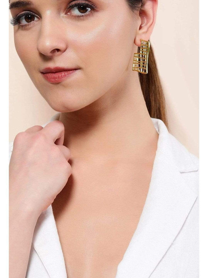 Rubans Gold Plated Handcrafted      Drop Earring Earrings