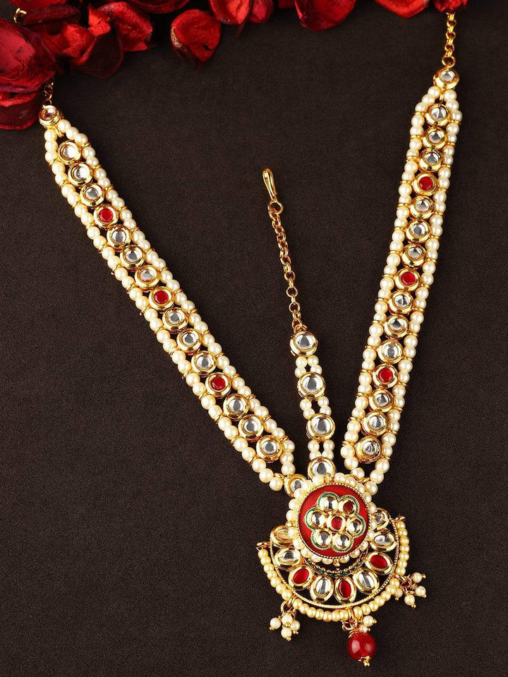 Rubans Gold Plated Kundan Matha Patti HEAD JEWELLERY