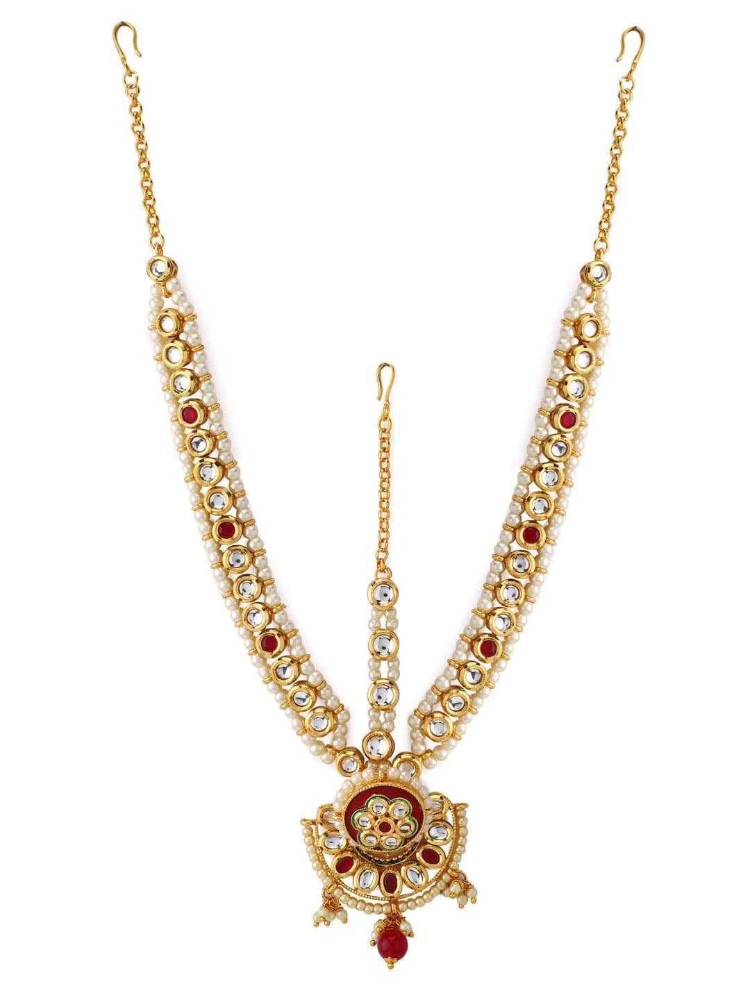 Rubans Gold Plated Kundan Matha Patti HEAD JEWELLERY