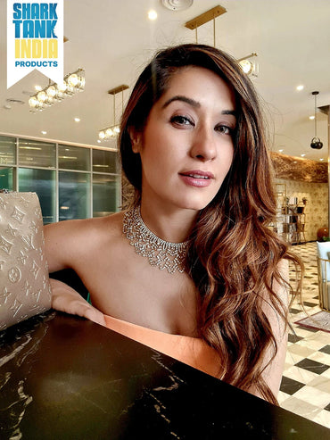 Rubans Gold Toned Handcrafted Zircon Stone Necklace Chain & Necklaces